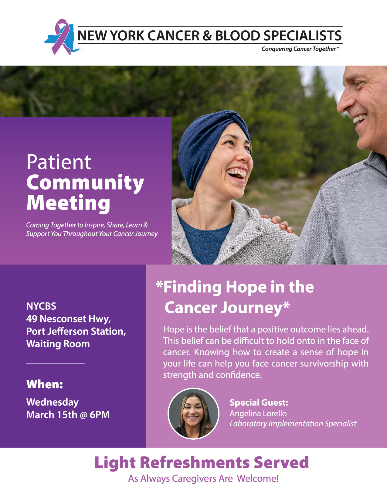 March Patient Community Meeting image