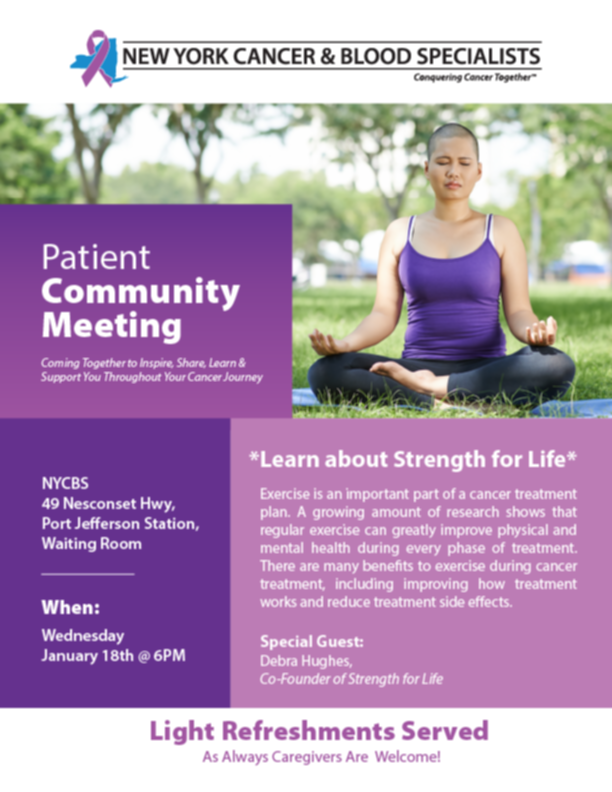 January Patient Community Meeting image