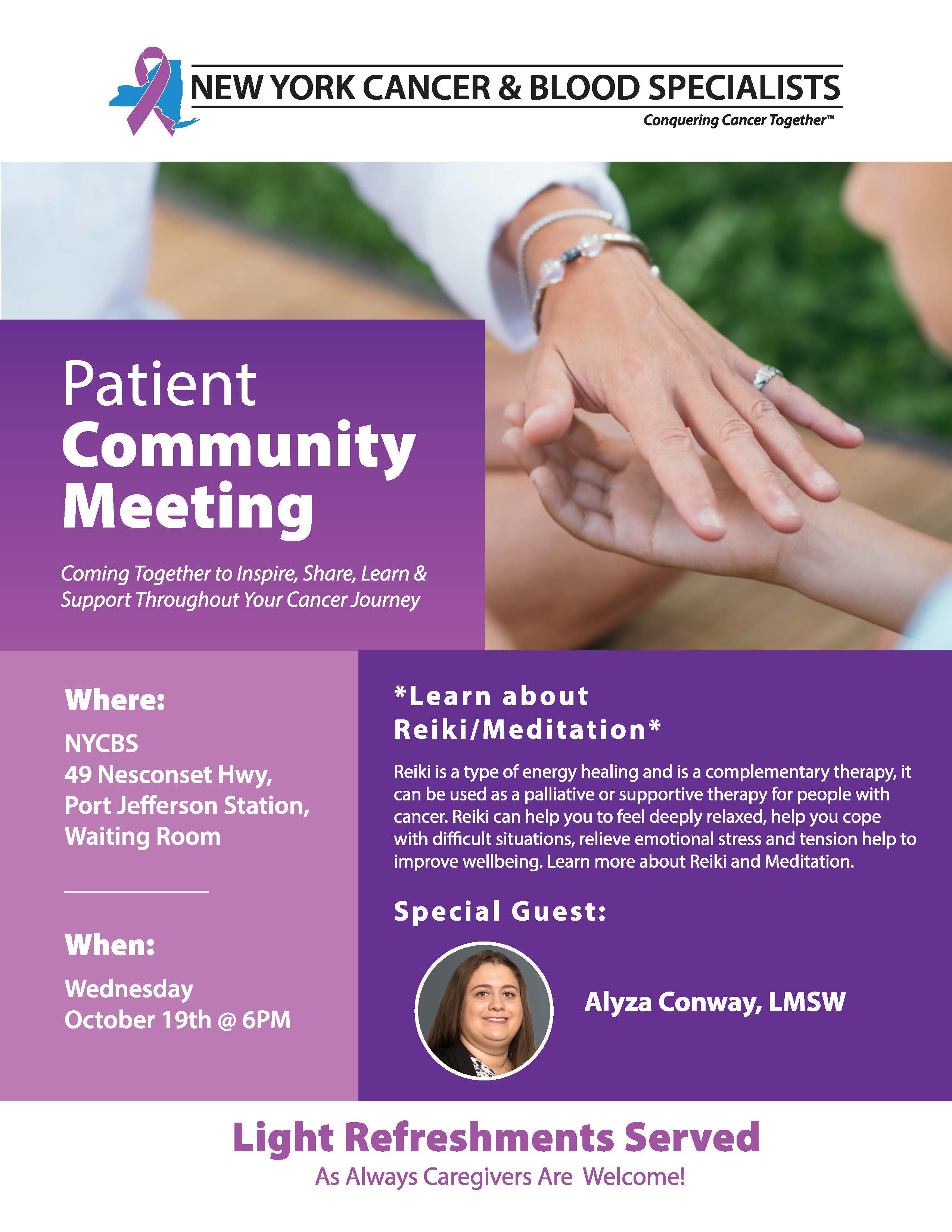 October Patient Community Meeting image