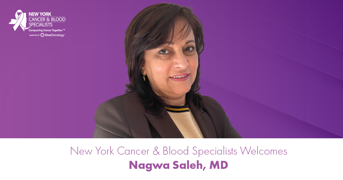 Nagwa Saleh, MD Joins New York Cancer & Blood Specialists image