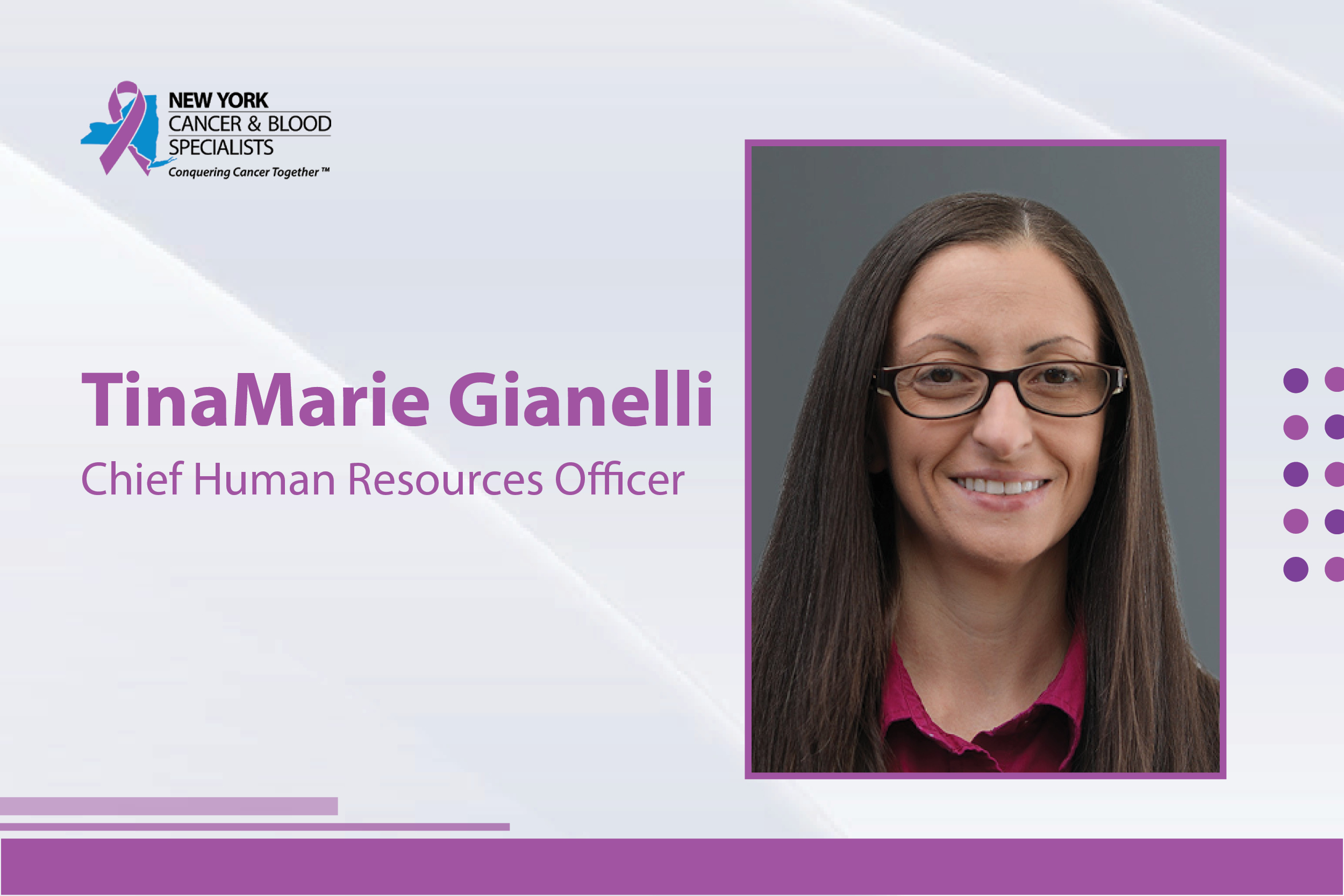 TinaMarie Gianelli Appointed Chief Human Resources Officer at New York Cancer & Blood Specialists image