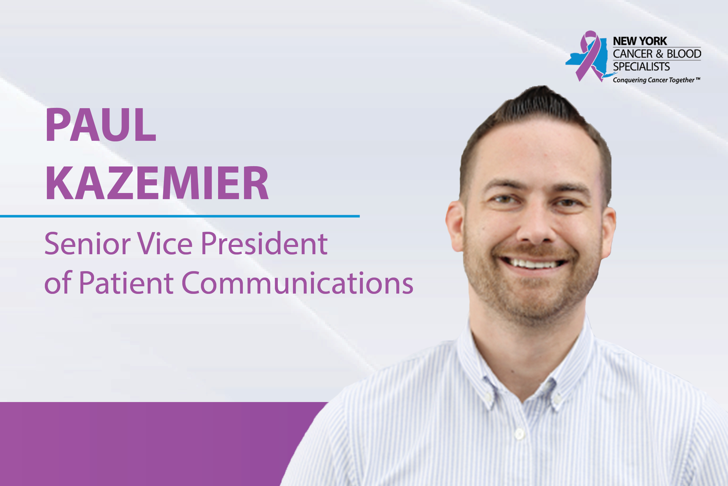 Paul Kazemier Appointed to Senior Vice President of Patient Communications image