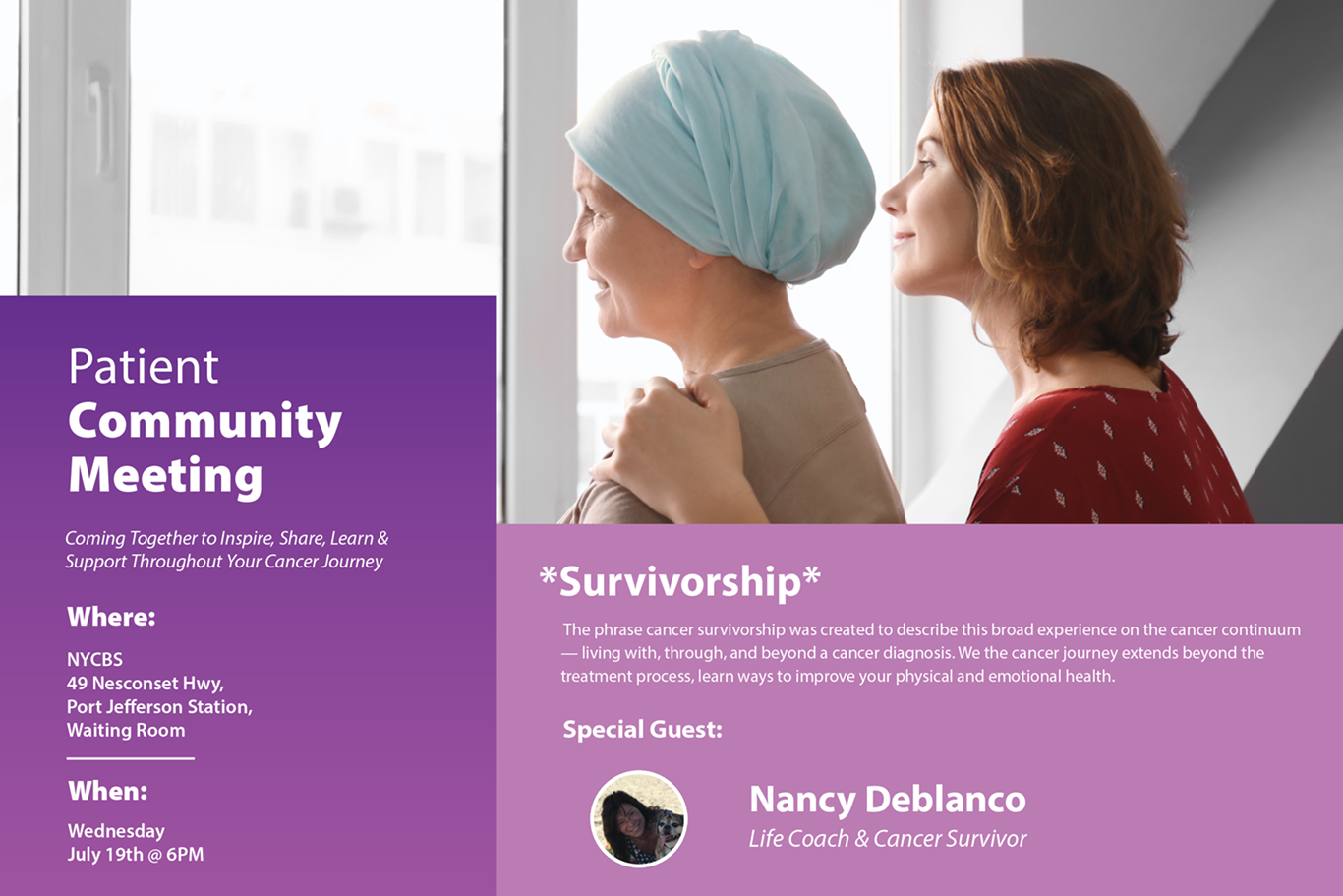 July Patient Community Meeting image